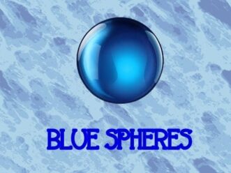 Blue spheres